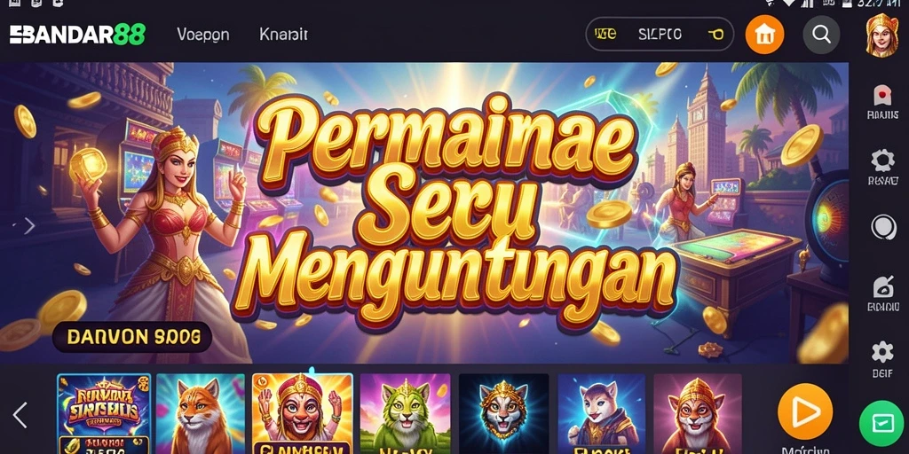 Screenshot gameplay BANDAR88 menampilkan pengalaman bermain slot yang mendebarkan.