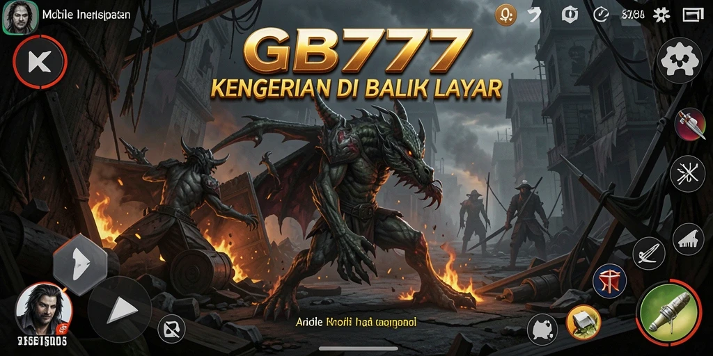 Screenshot GB777 menampilkan suasana mencekam di lingkungan angker.
