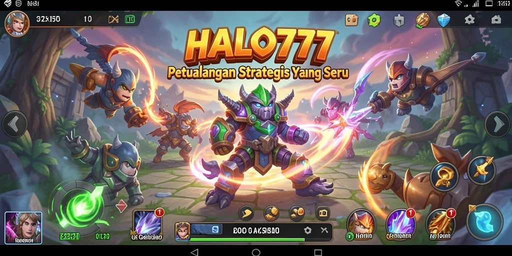 Tampilan gameplay menegangkan HALO777 di dunia strategi.