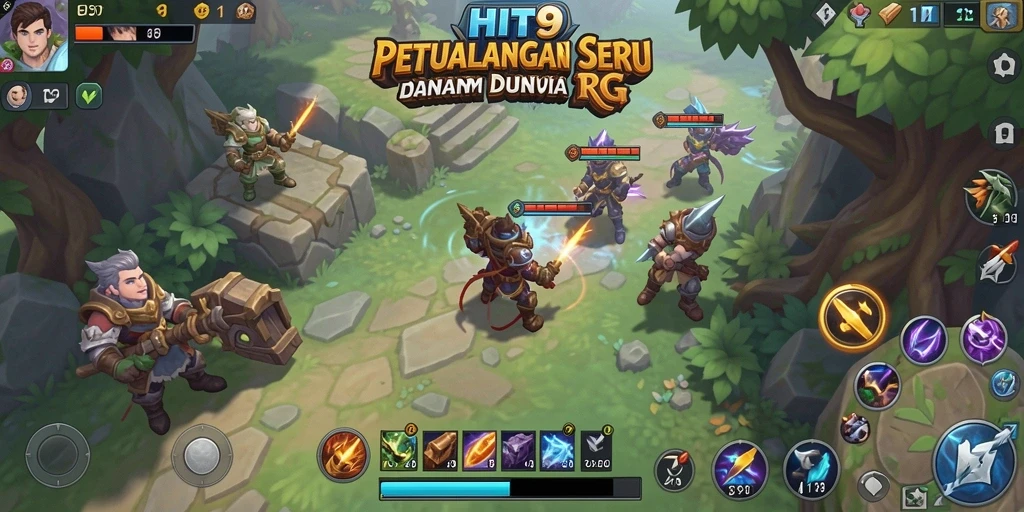 Gameplay menakjubkan dalam HIT9 dengan aksi penuh di dunia RPG.
