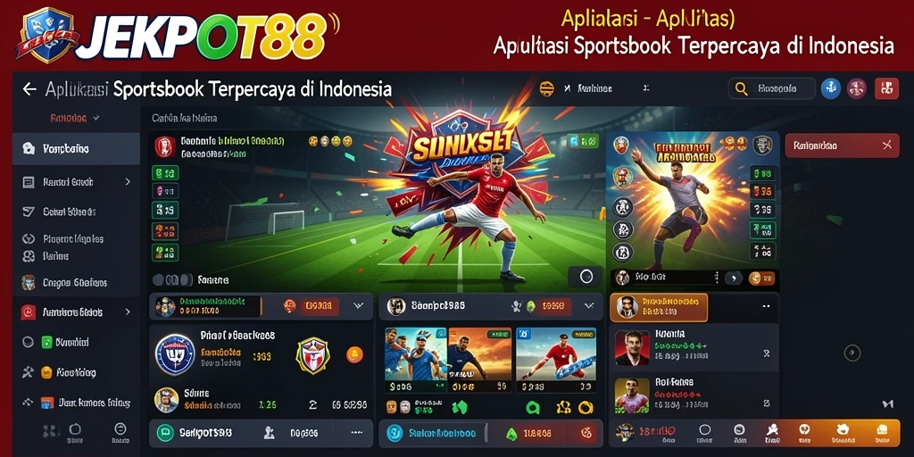 Screenshot dari gameplay Sportsbook JEKPOT88 yang menarik dan interaktif.
