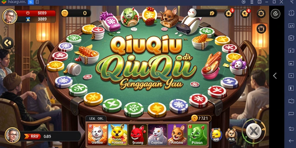 Tampilan gameplay <strong>QiuQiu</strong> yang seru di <strong>RR89</strong>