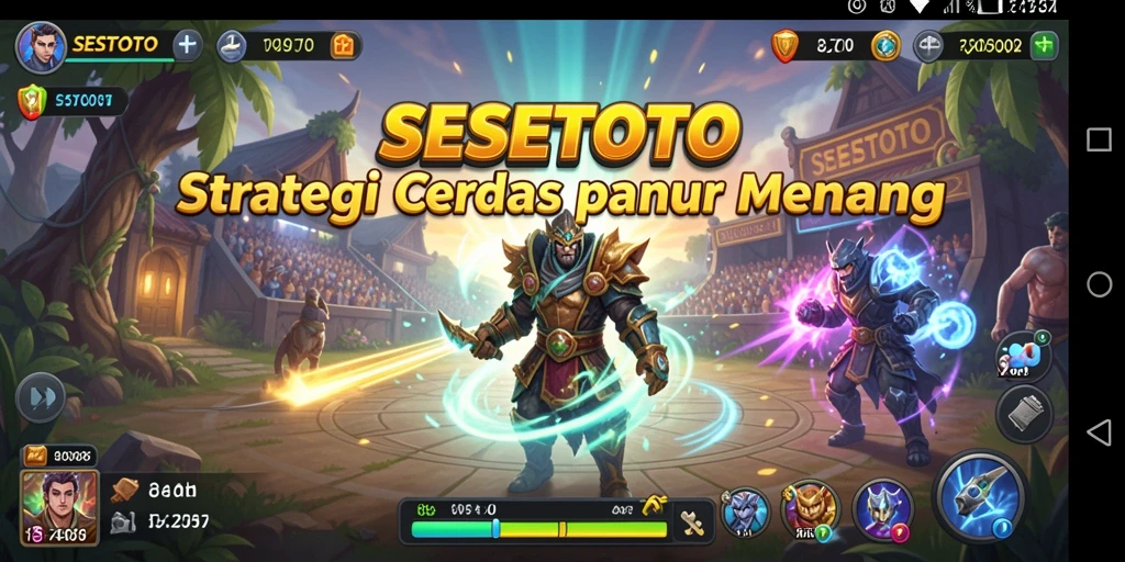 Tampilan gameplay SESETOTO yang penuh strategi dan tantangan.
