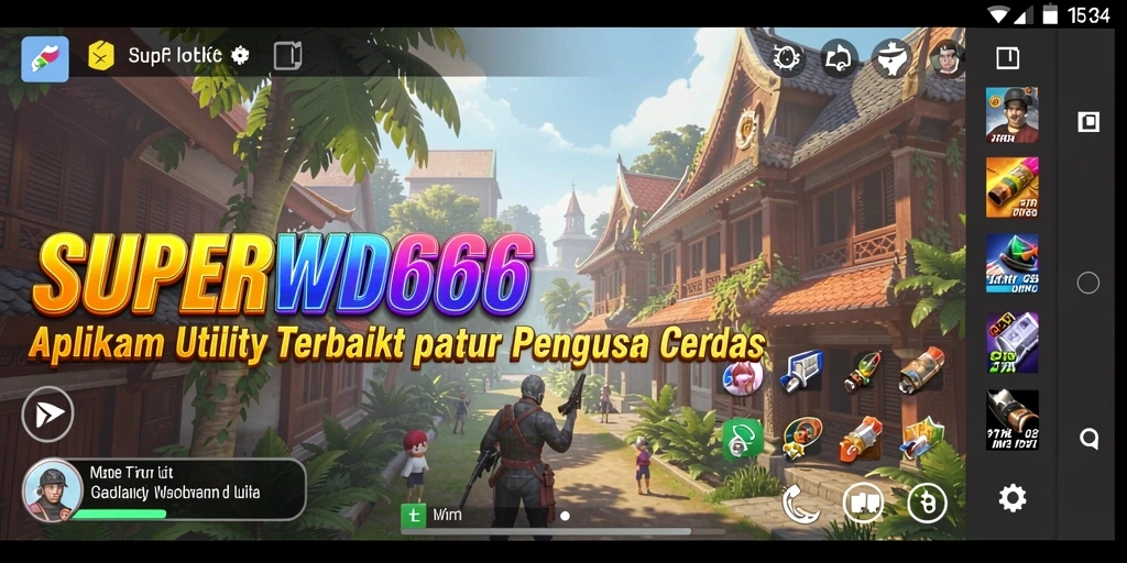 Tampilan antarmuka SUPERWD666 yang menarik dan fungsional.