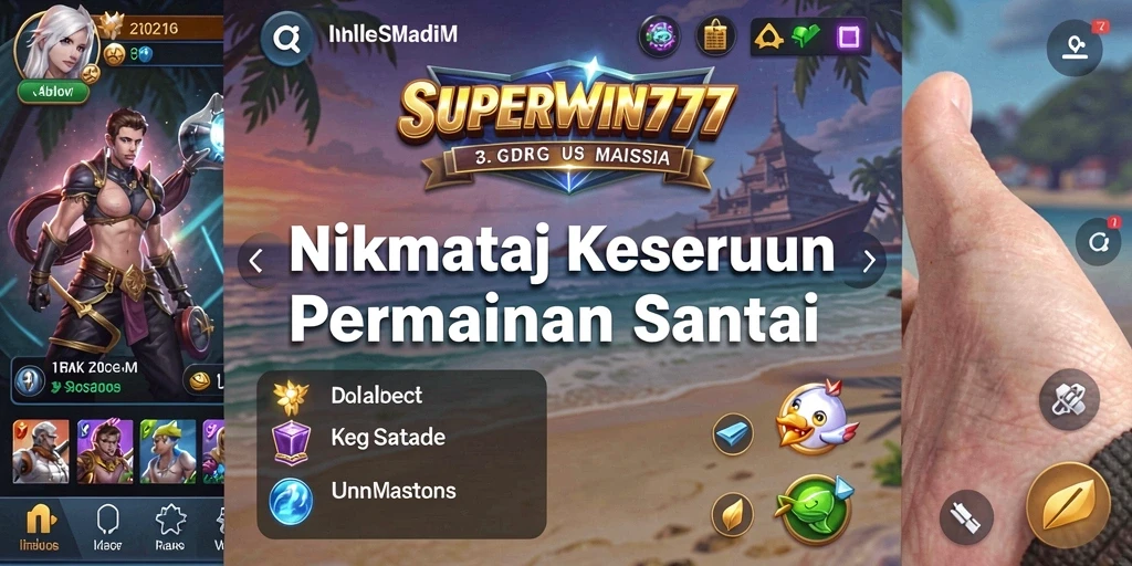 Screenshot utama SUPERWIN777 menampilkan gameplay yang menarik dan penuh warna.
