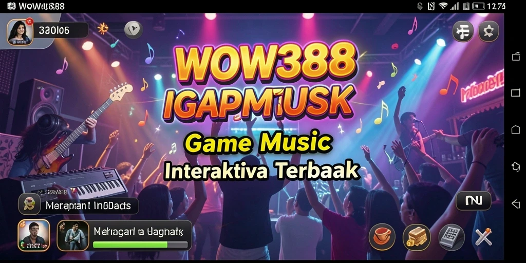 Tampilan gameplay WOW388 yang seru dengan musik yang menggugah semangat.